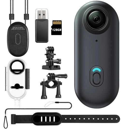 4K 128GB Waterproof 30 Meters Deep Small Mini Magnetic POV Camera Vlog Sport Body Cam for  Action Sport DV