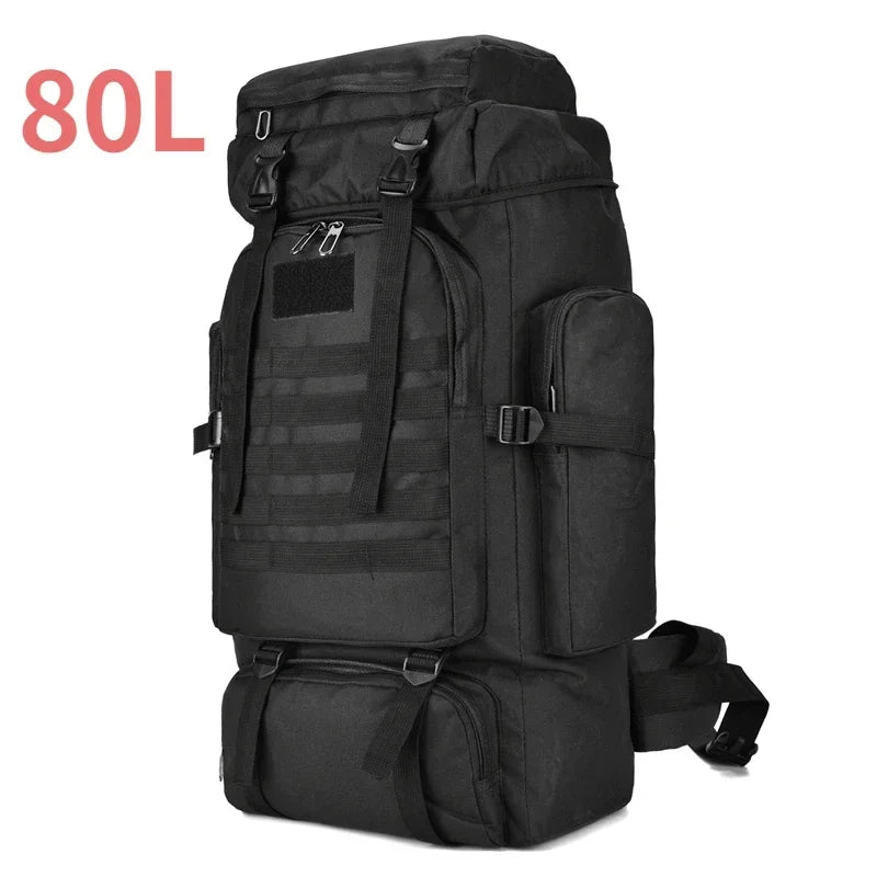 80L 100L Mountaineering Backpack Tactical Hiking Bag