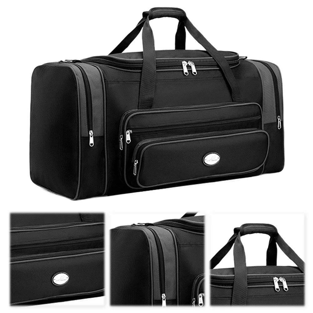 Travel Duffle Bag For Men Women With Shoe Compartment
