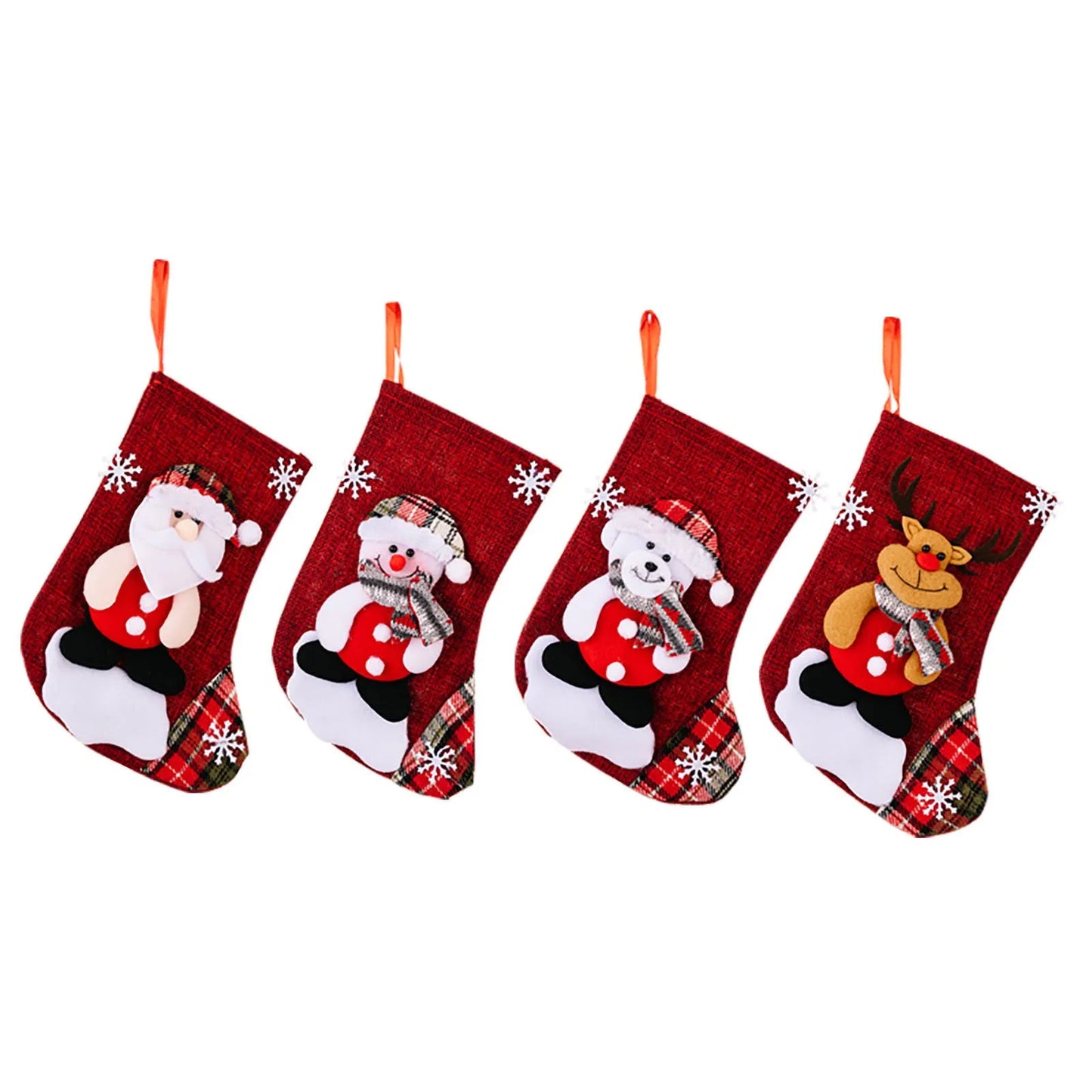 Embroidered Snowman Christmas Stockings For Fireplace Decor 2025 Gift