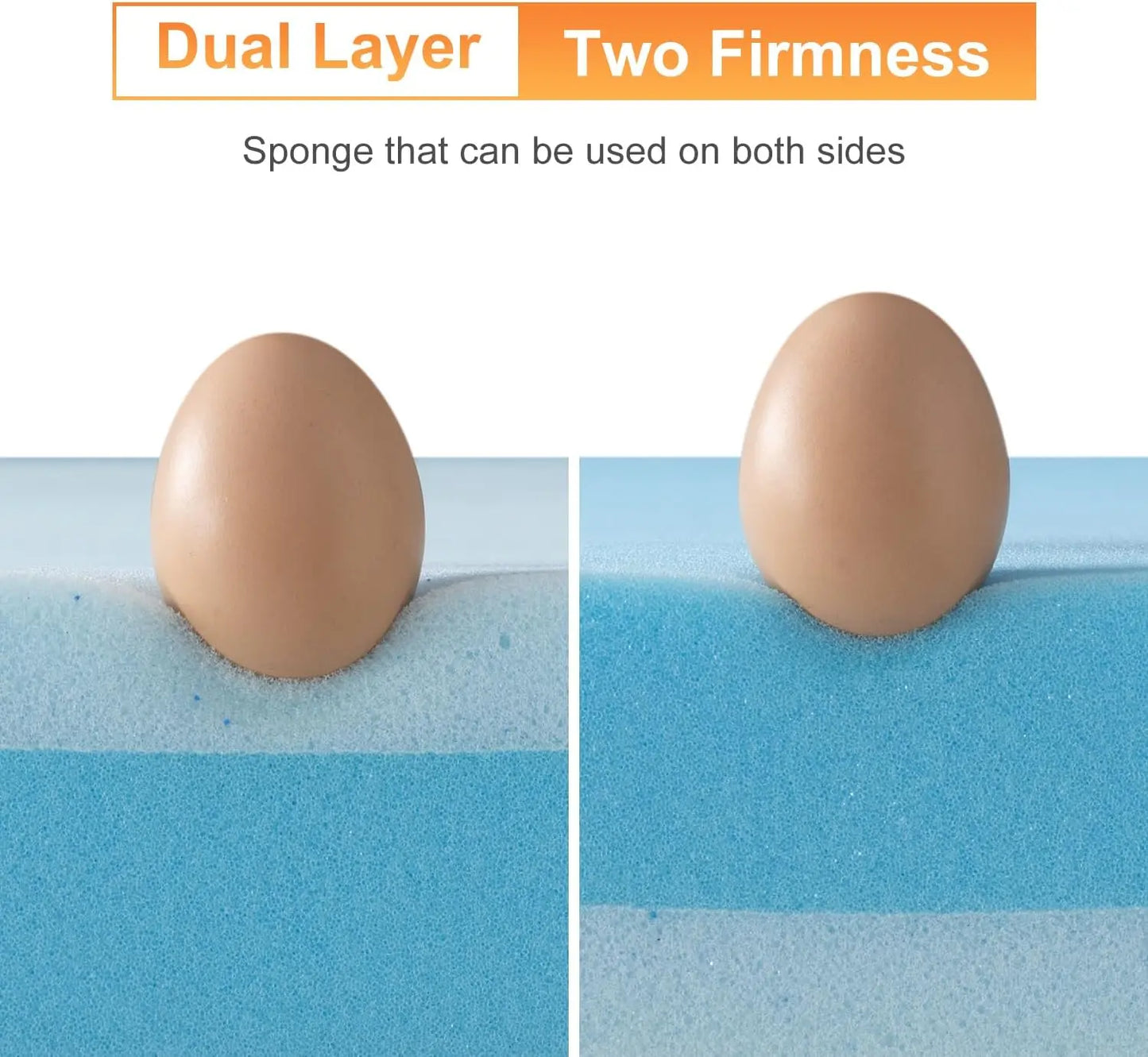 Maxzzz 3 Inch Mattress Topper Twin - Cool Gel Memory Foam Mattress Topper, Extra Firm Bed Topper, CertiPUR-US Certified