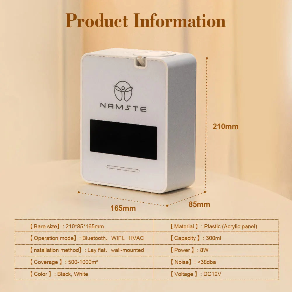 Namste WiFi Bluetooth Aromatherapy Diffuser Air Purifier 300ml for Home HVAC