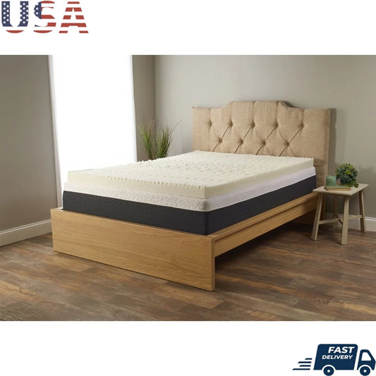 Memory Foam Topper 5 Zone Twin Size 3 Inch Ventilation CertiPUR US Certified