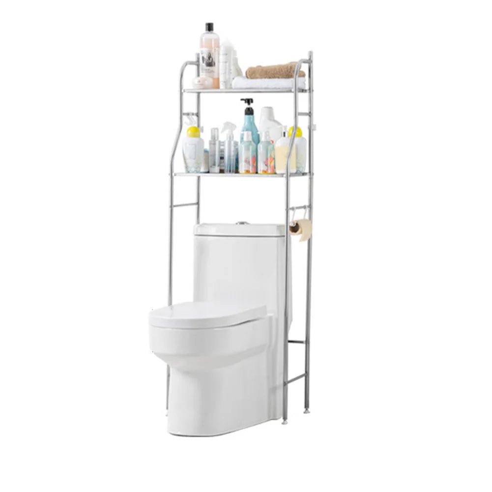 Over Toilet Storage Shelf Freestanding Two To Three Tier Metal Bathroom Shelves