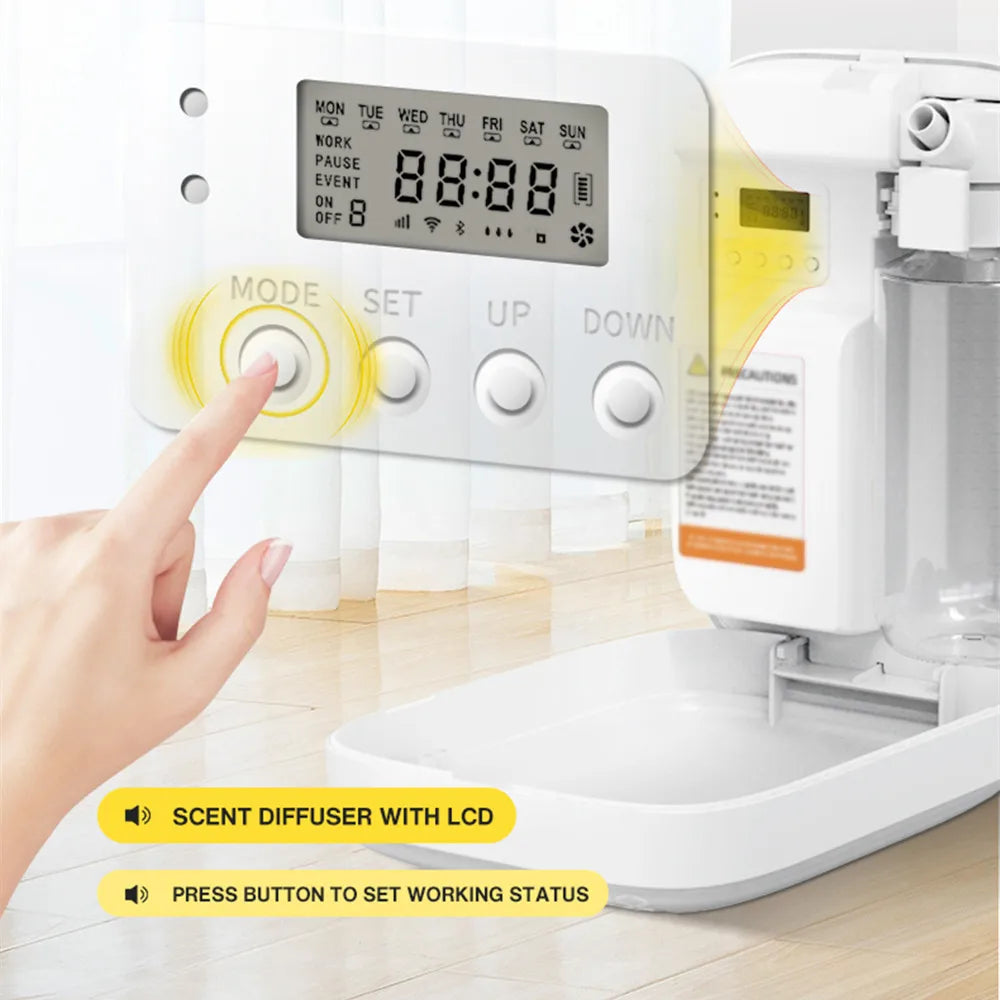 Aroma Diffuser 400ml Bluetooth App Control Wall Mount 500 1000 Cubic Meters