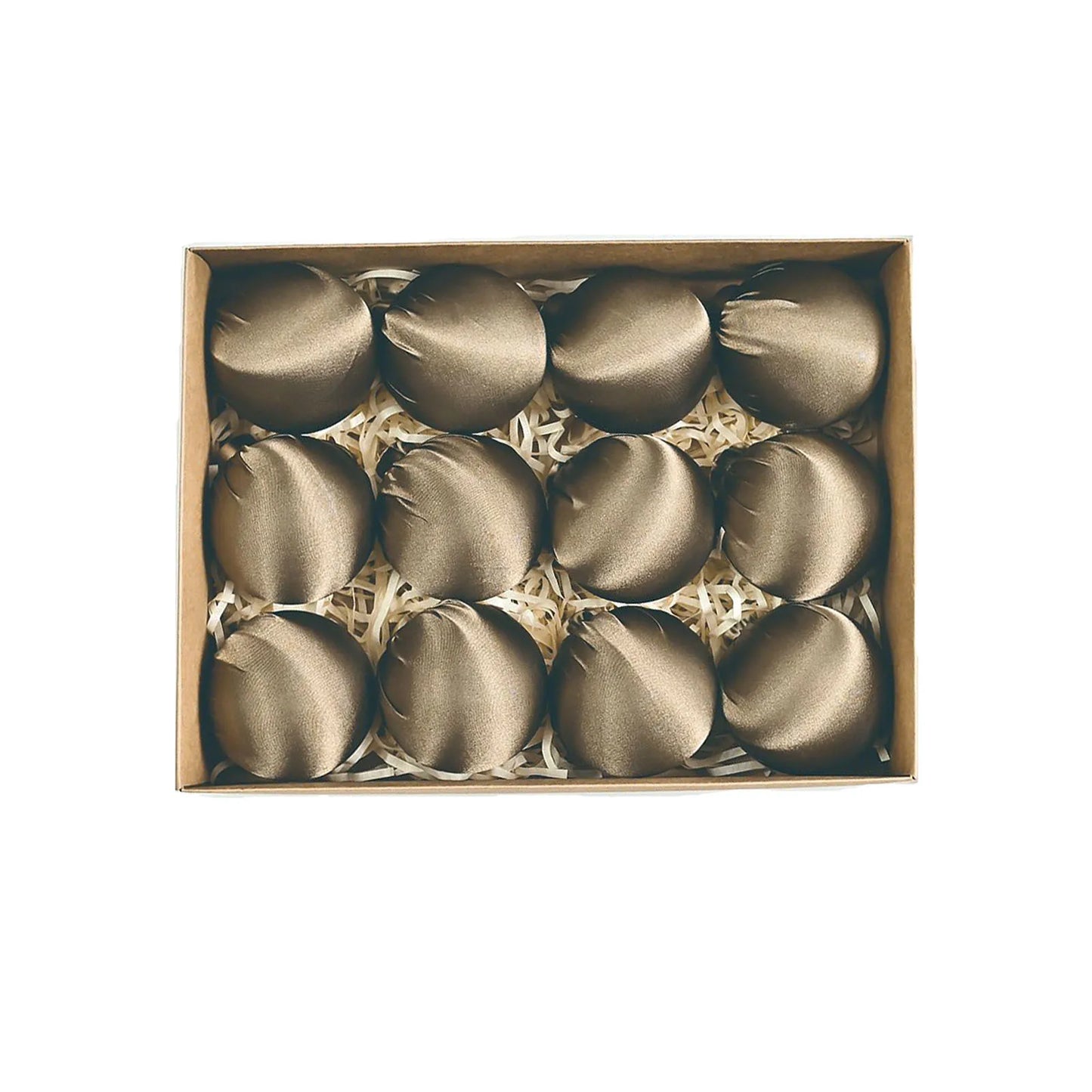 12pcs Velvet Glossy Christmas Ball Ornaments Hanging Christmas Tree Decorations