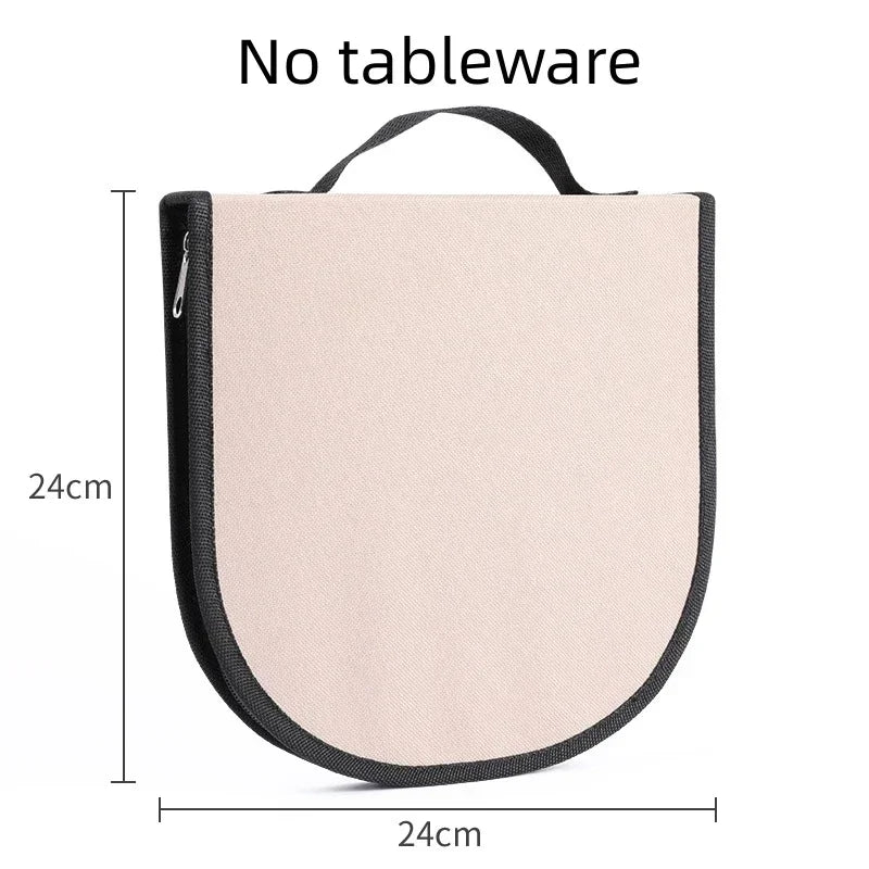 Outdoor Camping Tableware Bag Oxford Cloth Picnic Pouch