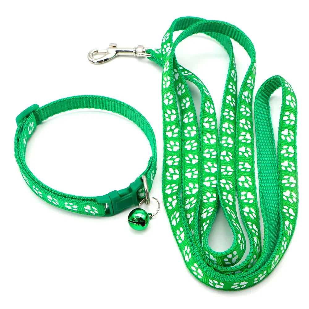 Dog And Cat Print Leash Adjustable Outdoor Walking For Small Breeds Chihuahua