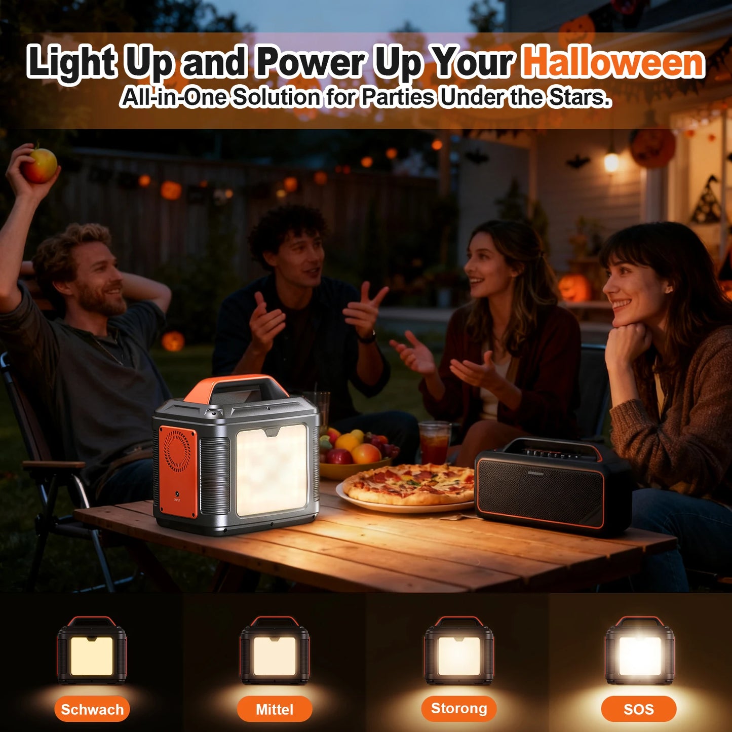 SBAOH P302 Portable Power Station 296Wh 300W Solar Generator With AC Outlet Lithium Battery For Camping Outdoor RV