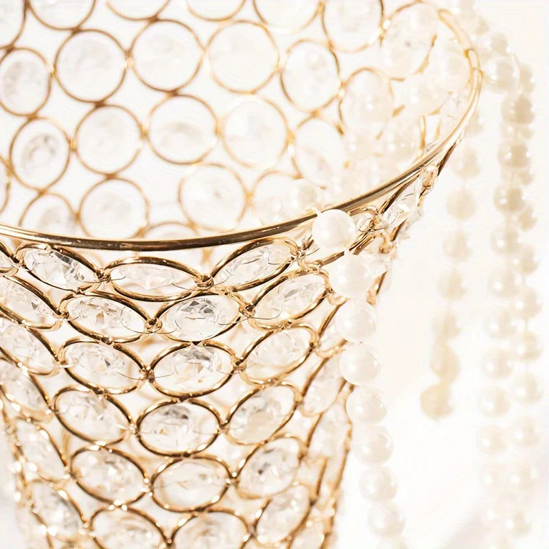 2 Crystal Vases 20 Inches High Centerpiece For Dining Tables Home Decor