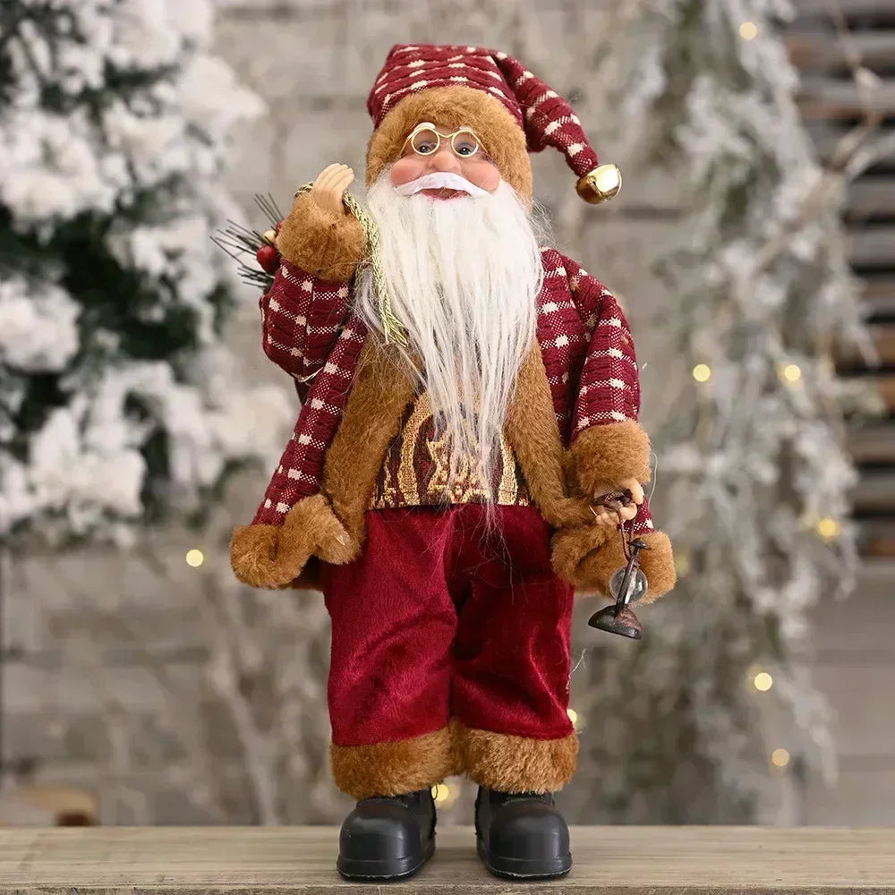 Santa Claus Plush Doll 30cm Christmas Home Decor Gift Set 1 to 4