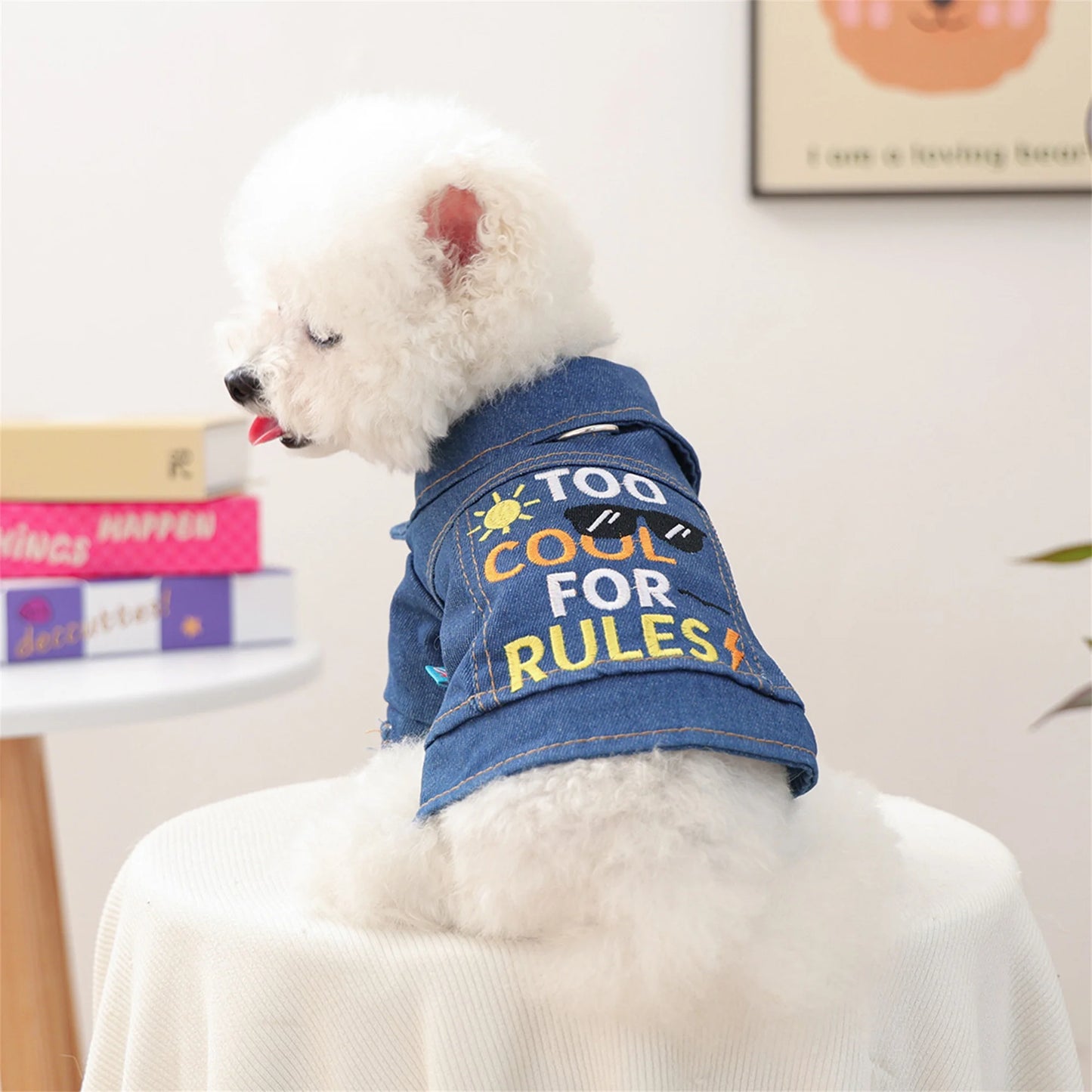 Stylish Floral Print Pet Hoodie Sweatshirt Winter Warm Dog Coat Jacket for Small Medium Large Girl Boy Dogs