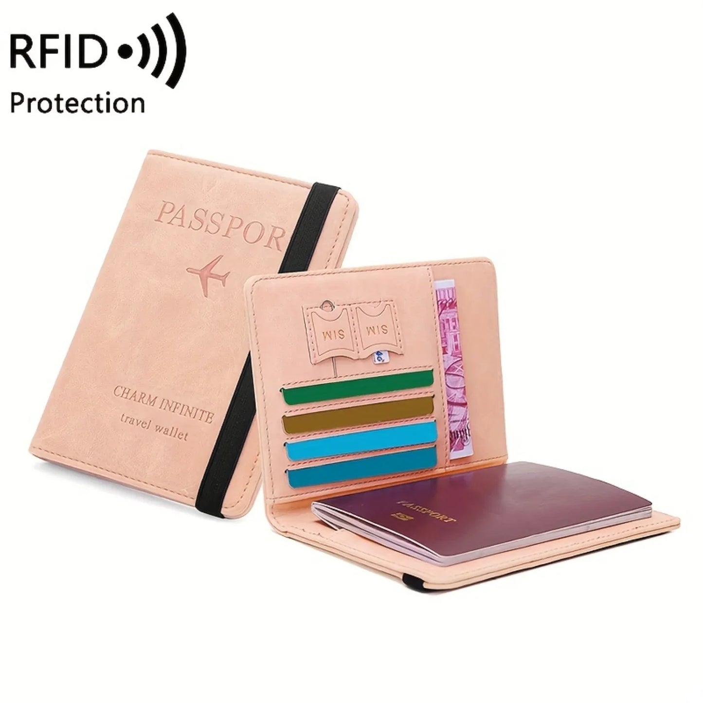 RFID Anti Theft Multi Card Passport Bag Travel Document Holder