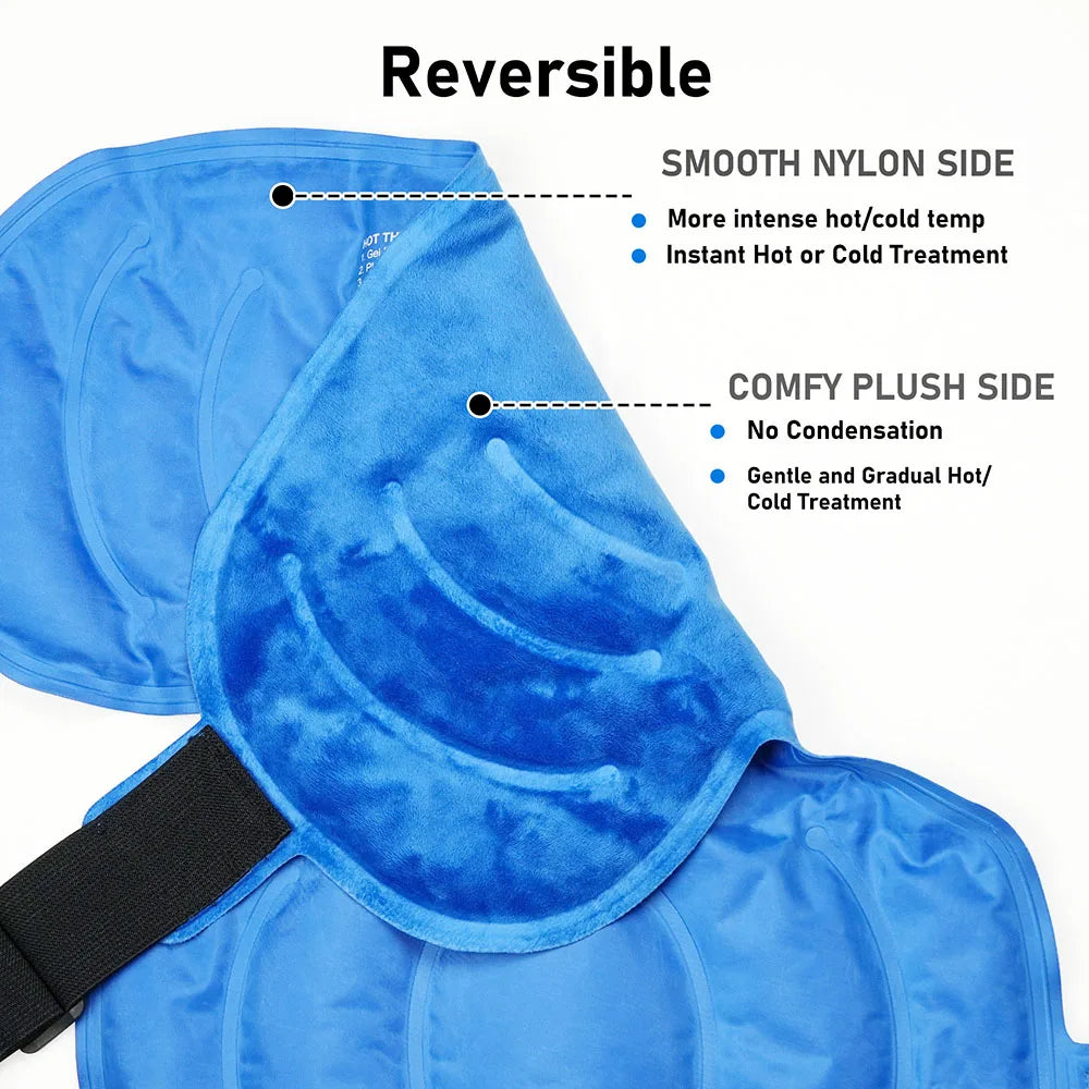 Shoulder Ice Pack Wrap For Hot Cold Therapy And Pain Relief Support Brace