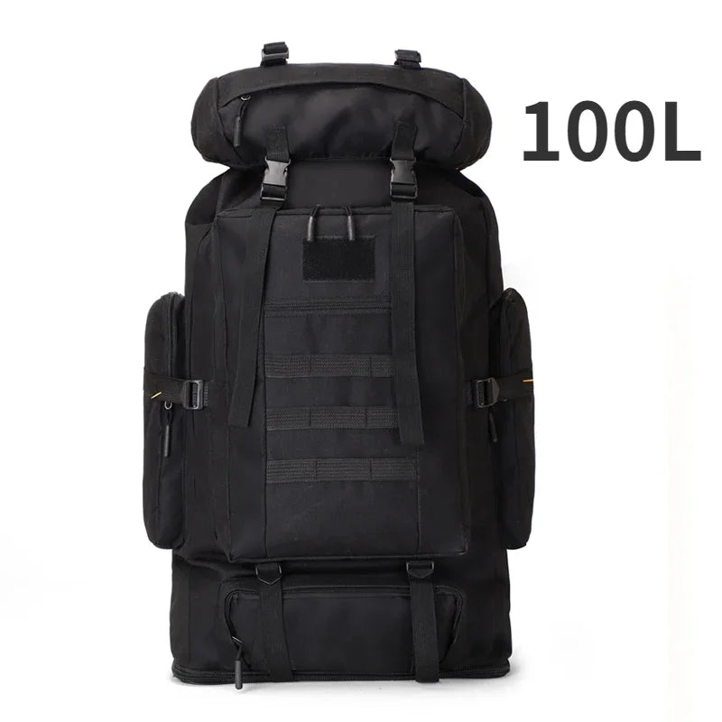 80L 100L Mountaineering Backpack Tactical Hiking Bag