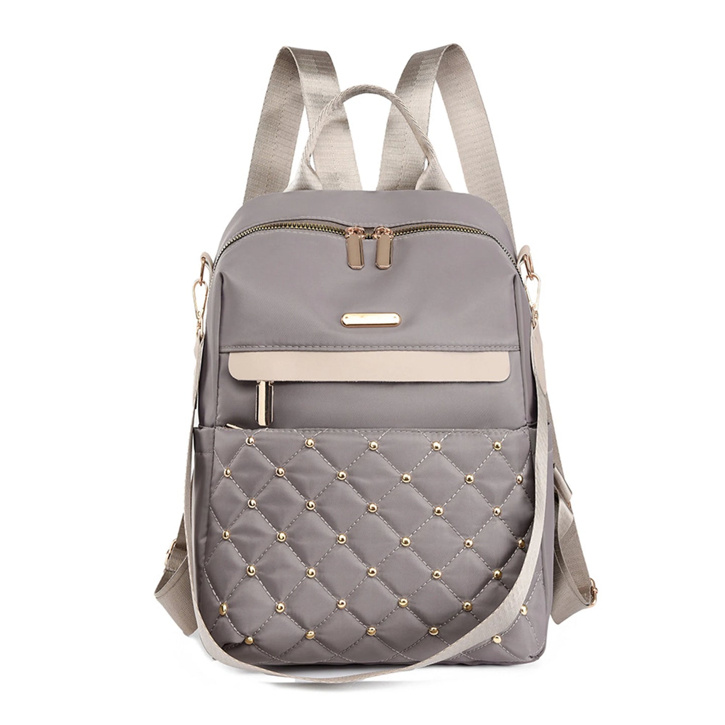 Stylish Quilted Tote Bag For Women With Adjustable Shoulder Strap For Work Travel School And Outdoor Activities