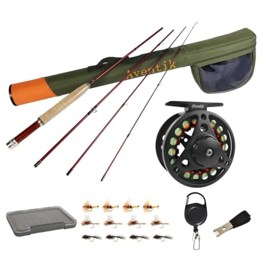 Extreme Fly Fishing Combo Kit 0 To 6 Weight Rod And Reel With Travel Case