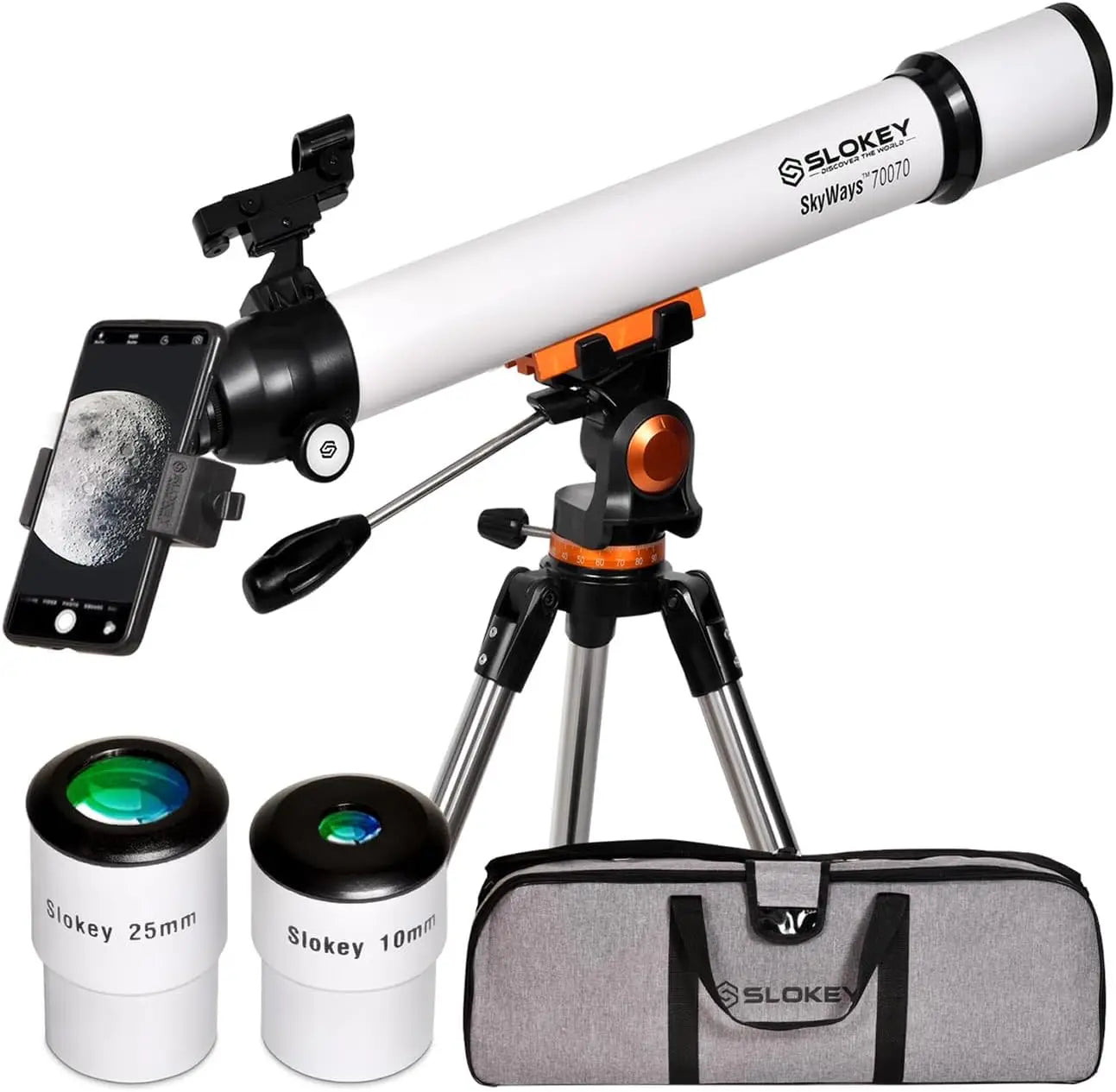 SkyWays 70070 Telescope 70mm Aperture 10x Magnification For Astronomy And Stargazing