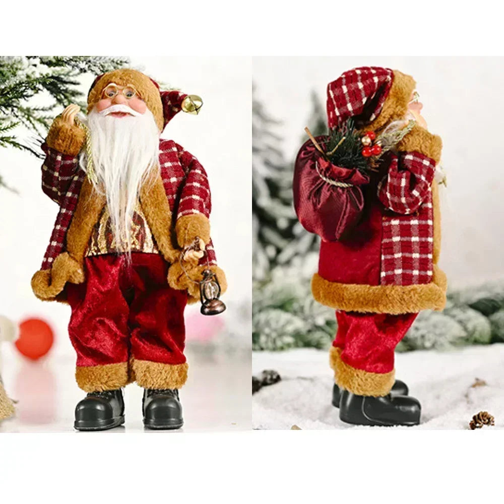 Santa Claus Plush Doll 30cm Christmas Home Decor Gift Set 1 to 4