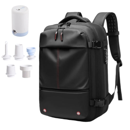 Men Travel Backpack Vacuum Compression 17 Inch Laptop Backpack Business Large Capacity School Hiking Expanded