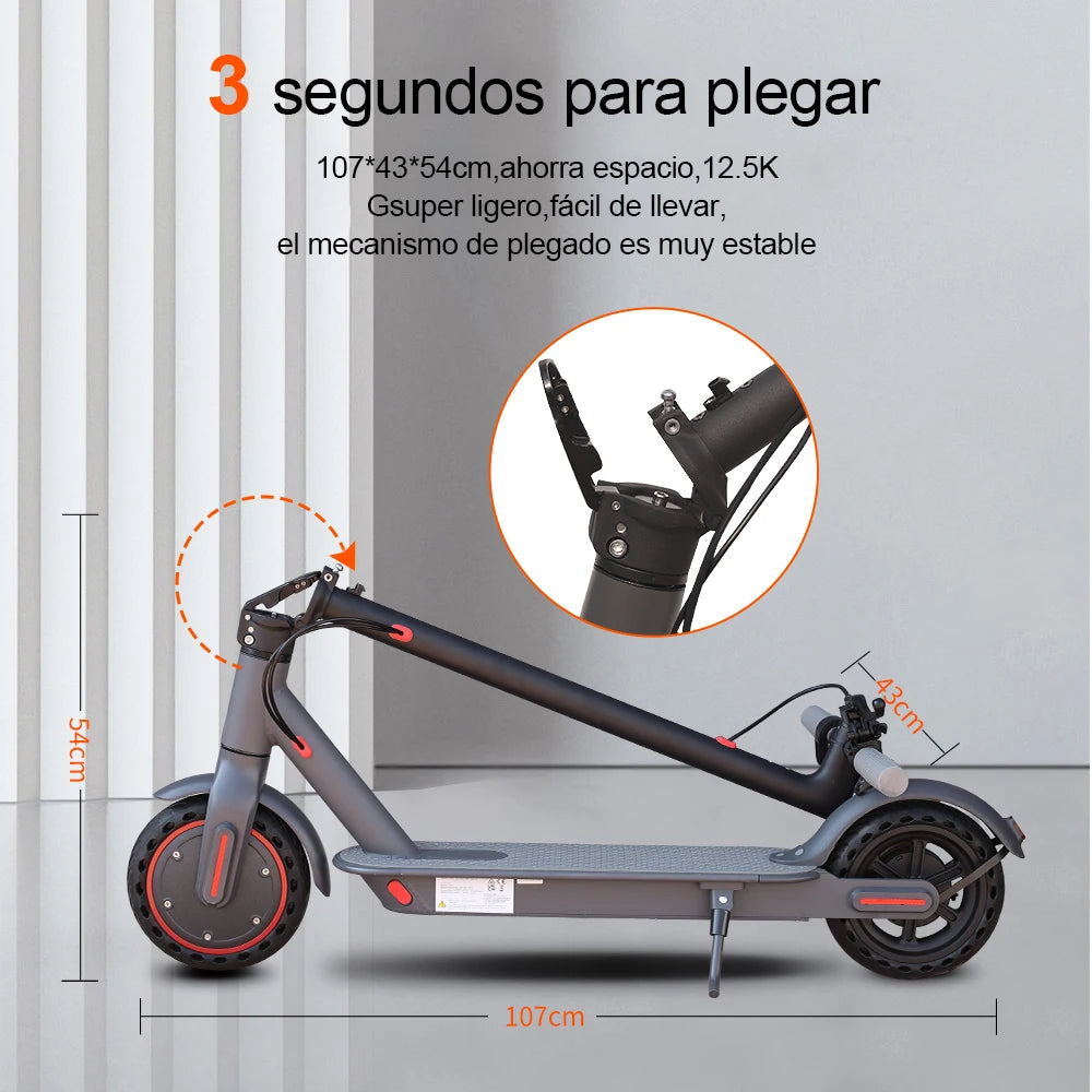 Ladped 350W Electric Scooter 19 MPH Folding Waterproof Shock Absorbing App