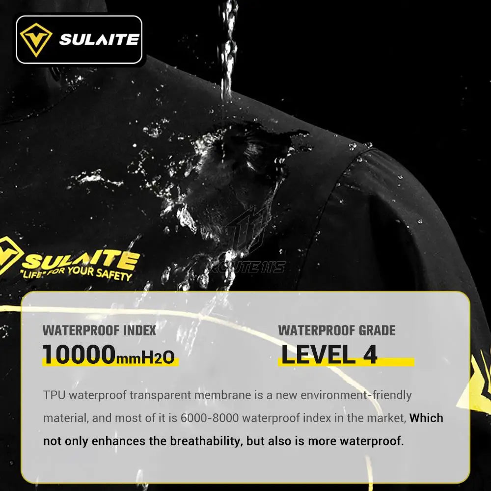 Herobiker Unisex Motorcycle Raincoat Jacket Pants Set Camping Hiking Rain Gear