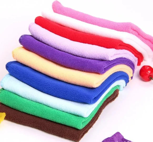 10Pcs Microfiber Towels For Kitchen Absorbent Thicker Cloth Cleaning