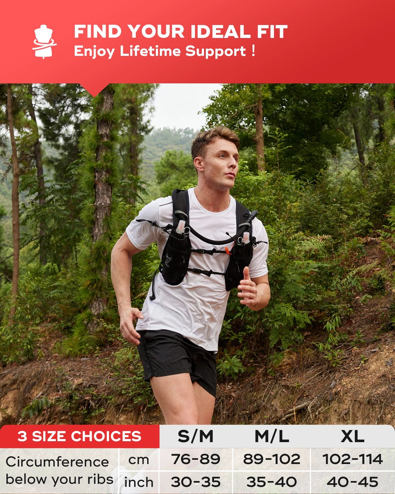 Utobest 10L Hydration Backpack for Running Hiking Cycling