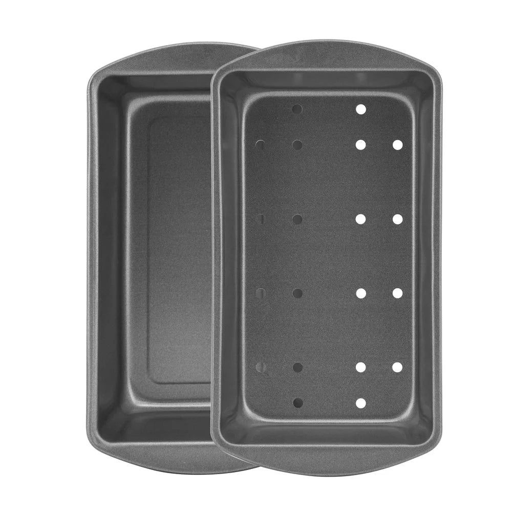 Nonstick Meatloaf Pan With Draining Insert Versatile Loaf Pan For Breads And Cakes Easy Cleanup Durable Steel