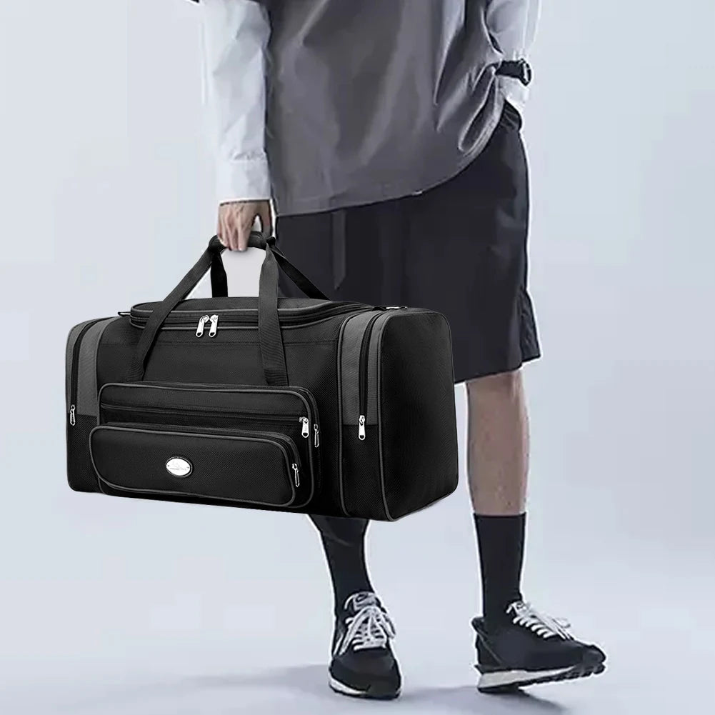 Travel Duffle Bag For Men Women With Shoe Compartment