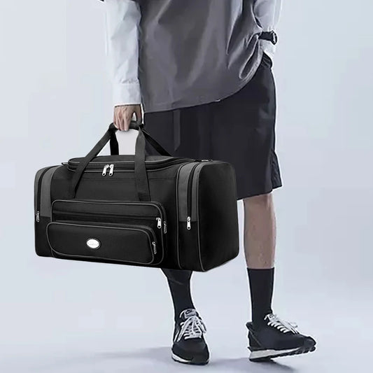Travel Duffle Bag For Men Women With Shoe Compartment