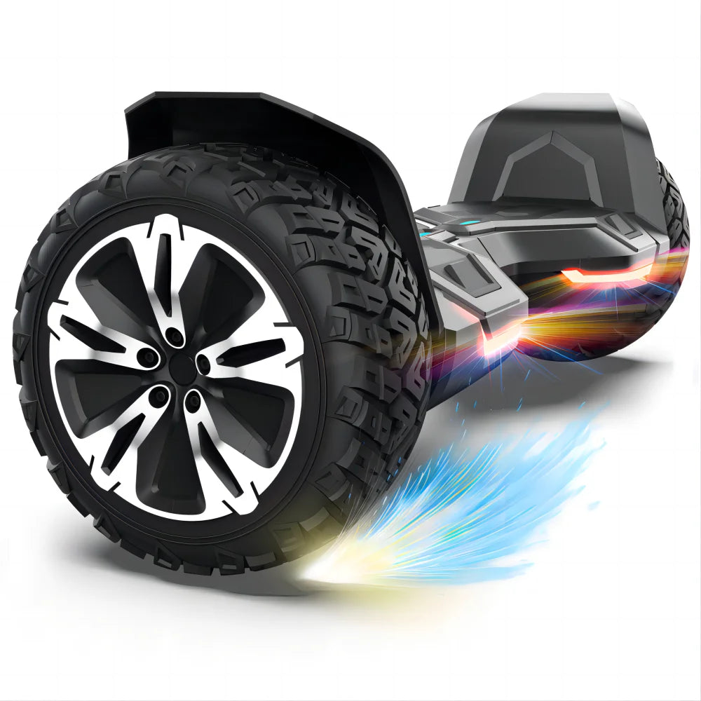 8.5 Inch All Terrain Hoverboard With Bluetooth Speakers LED Lights UL2272