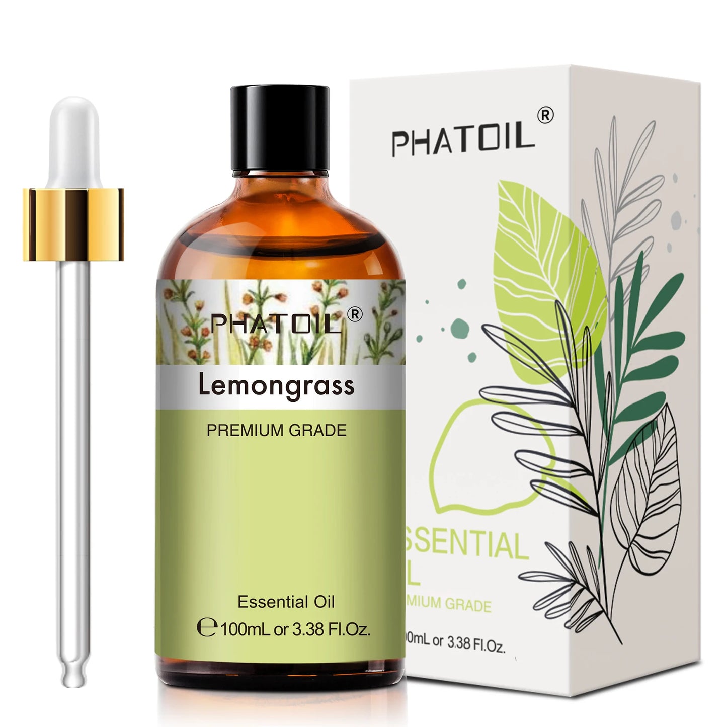Phatoil 100ml Essential Oil For Diffuser Lavender Jasmine Vanilla Eucalyptus