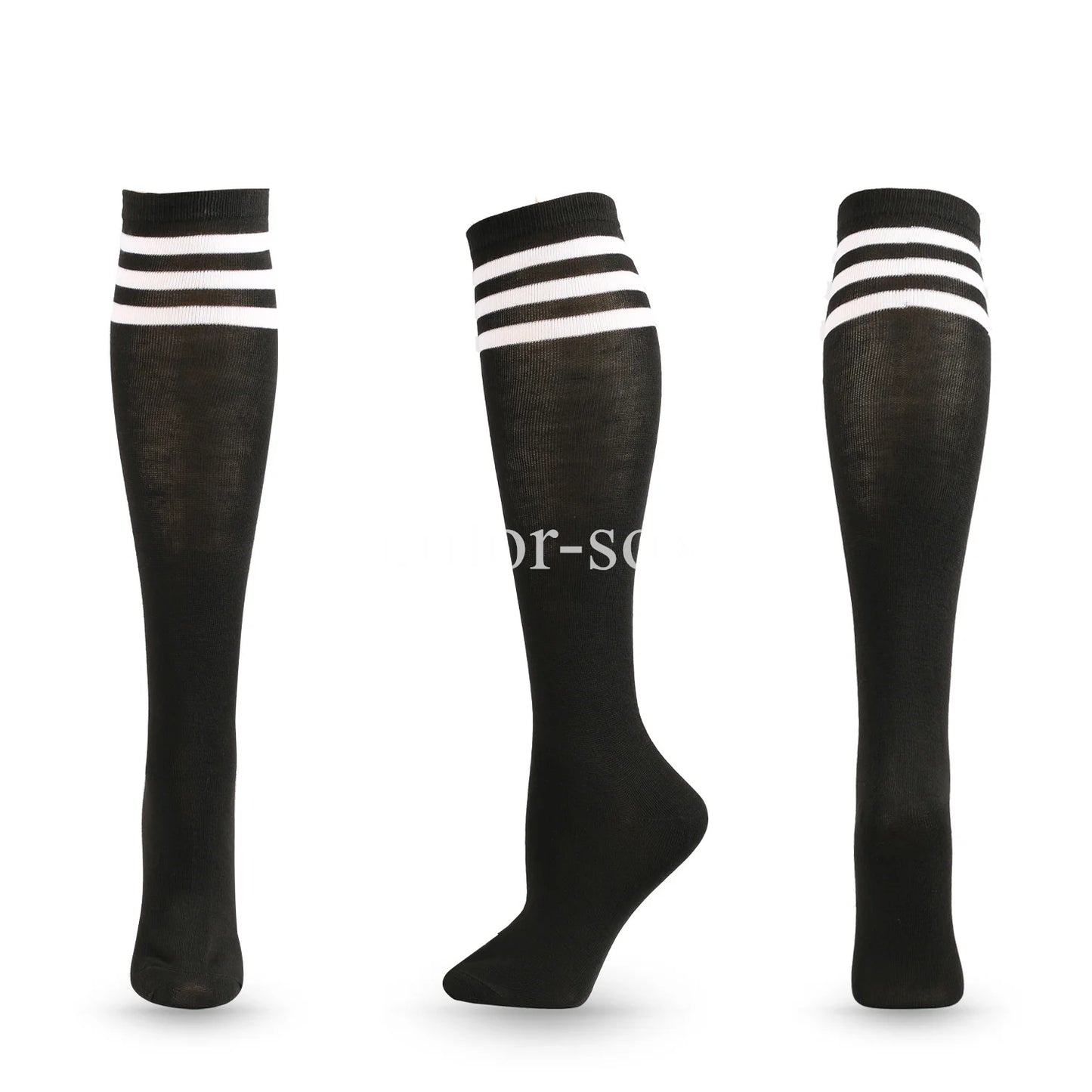 Compression Socks Soccer Socks Non Slip Knee High Striped