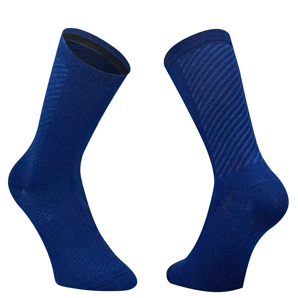 Unisex Cycling Socks Quick Dry Knee High US 7 11 EU 37 44