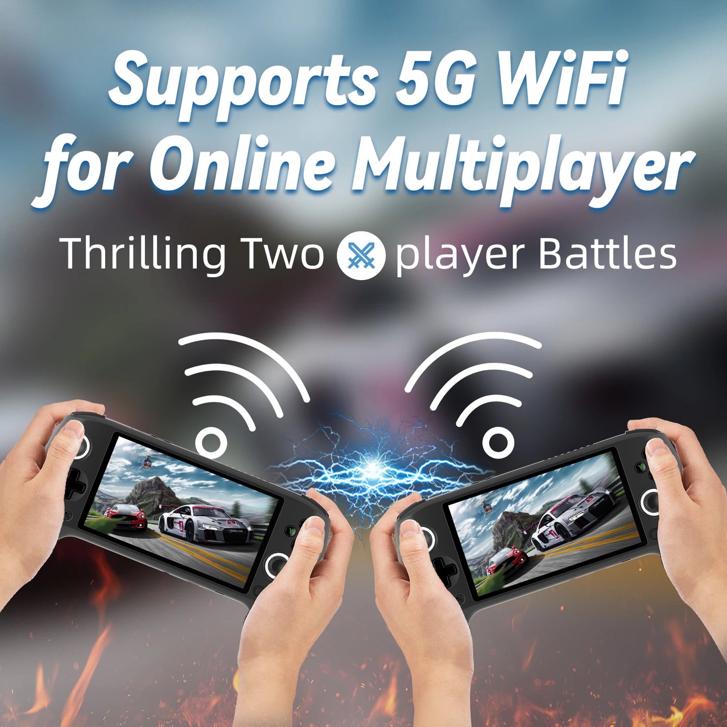 Anbernic RG556 Retro Handheld Console 5.48 Inch AMOLED Screen WiFi Android