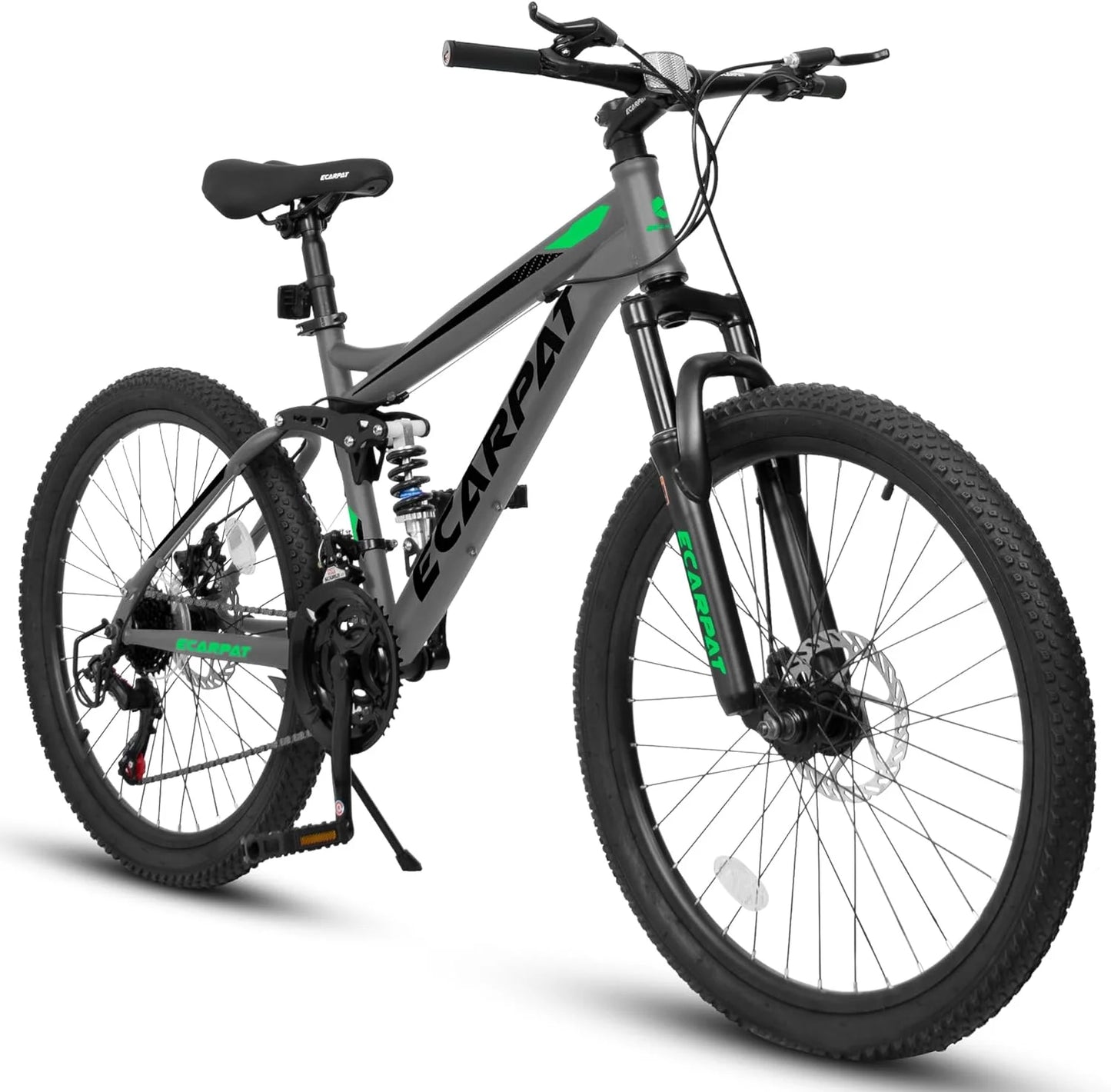 Ecarpat Dual Full Suspension Mountain Bike 21 Speed Disc