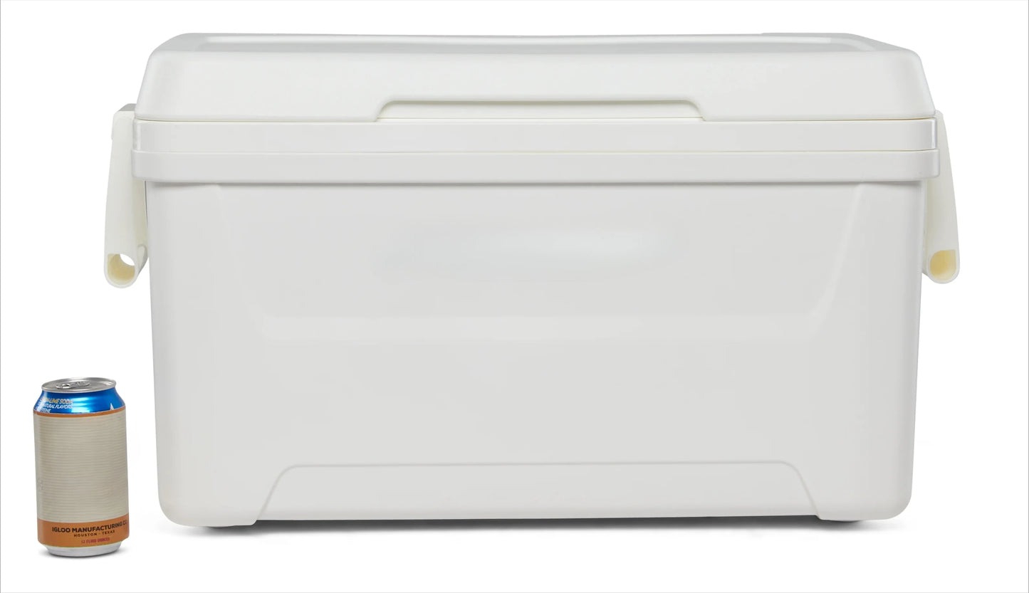 48-Quart Outdoor Picnic Camping Cooler, Red, Portable and Easy to Clean, Large Capacity, Perfect for Friends Gathering