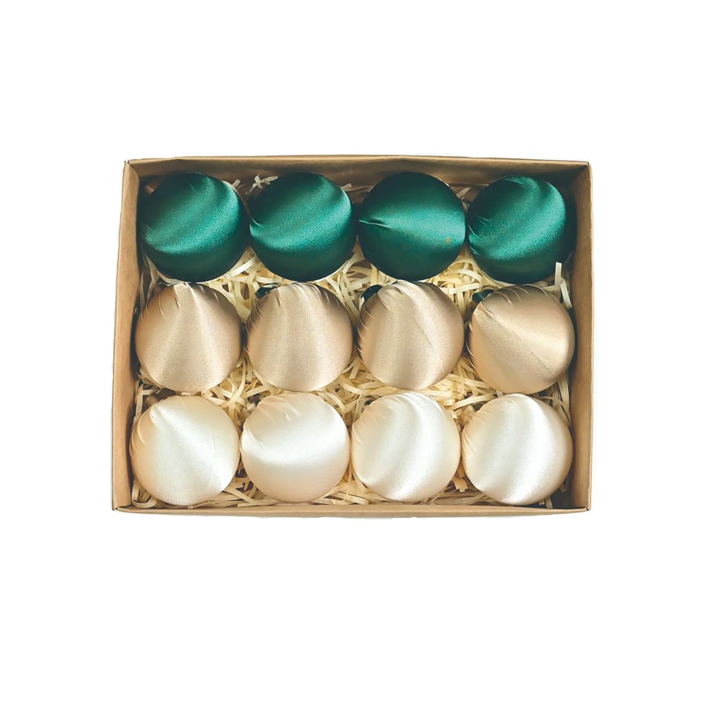 12pcs Velvet Glossy Christmas Ball Ornaments Hanging Christmas Tree Decorations