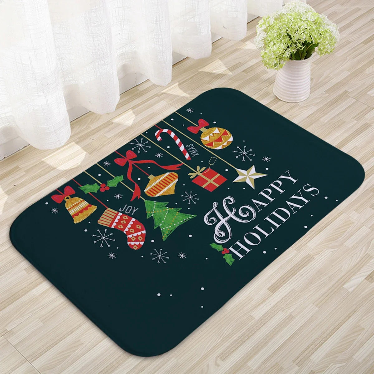 Christmas Door Mat Santa Claus Outdoor Decor For Home Merry Christmas 2025 Xmas