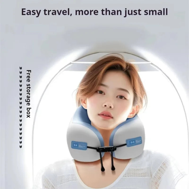 U Shaped Memory Foam Neck Pillow Travel Pillow For Airplane Use Cervical Support