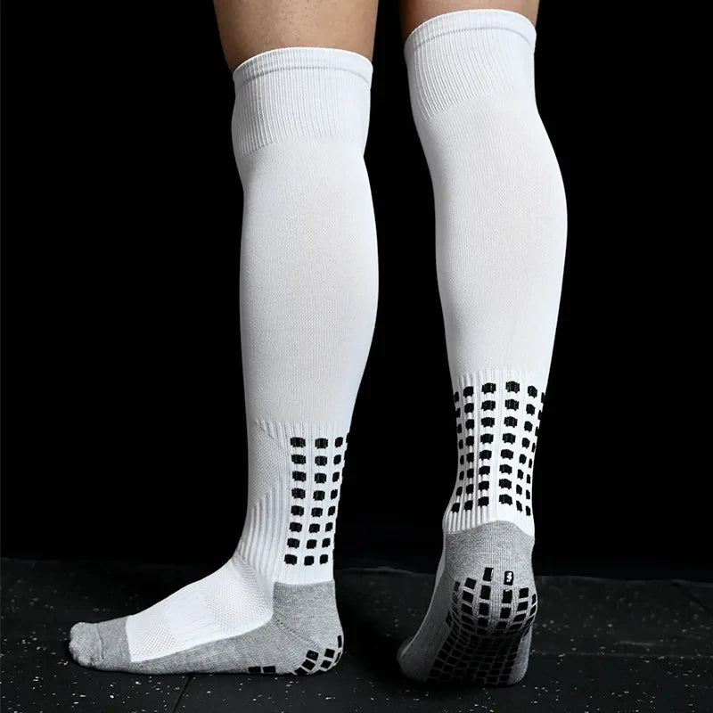Long Football Socks With Silicone Suction Cup Grip Anti Slip