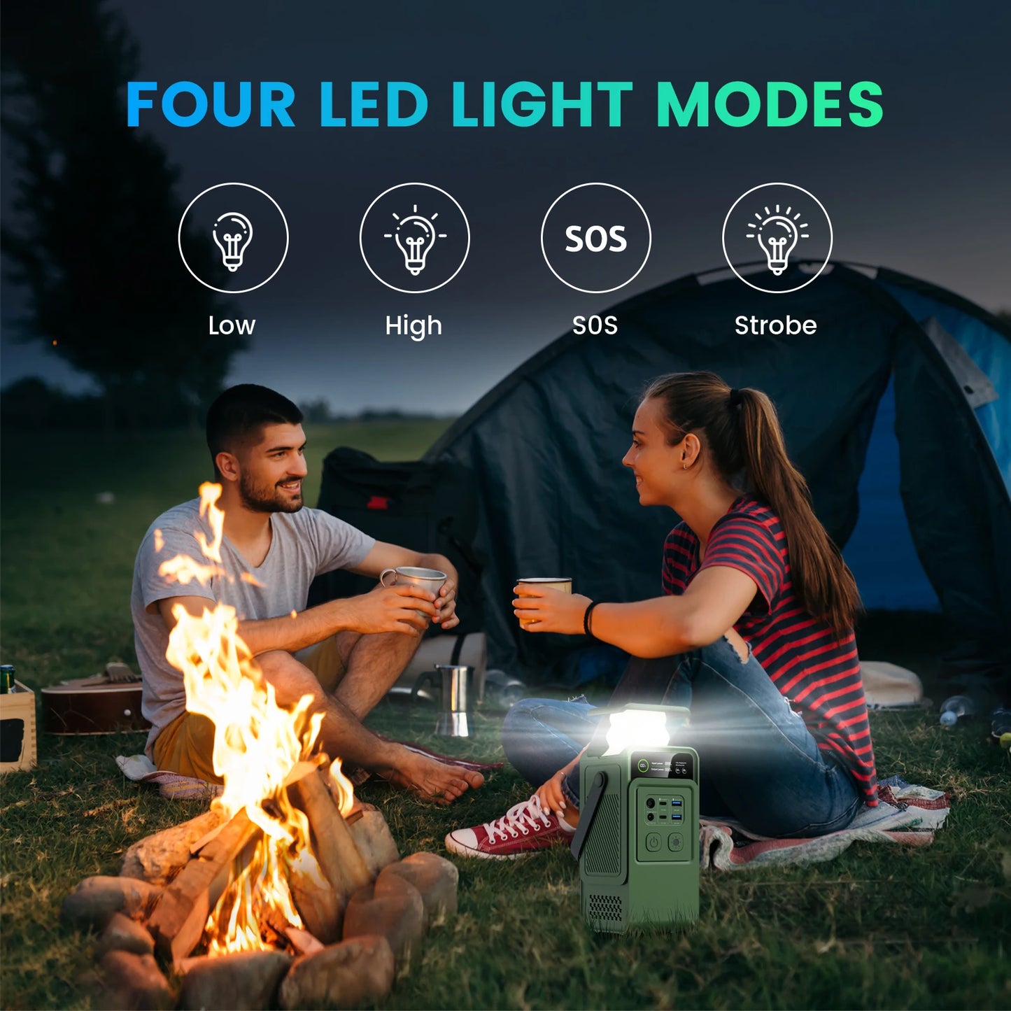 CTOLITY 200W Power Station 192Wh LiFePO4 Power Bank USB C 60000mAh