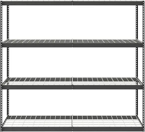 SafeRacks Garage Shelving System 3 Tier Industrial Steel 500 Lbs Per Shelf