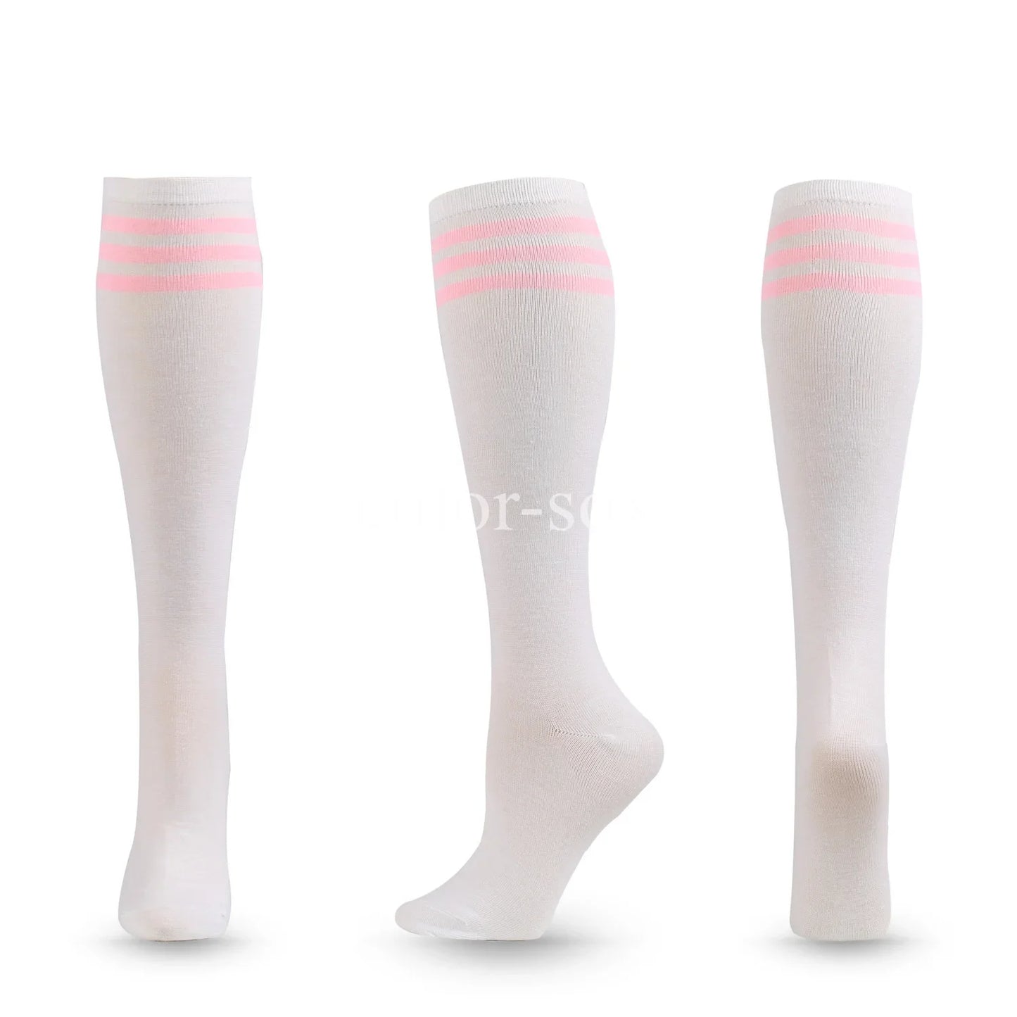 Compression Socks Soccer Socks Non Slip Knee High Striped