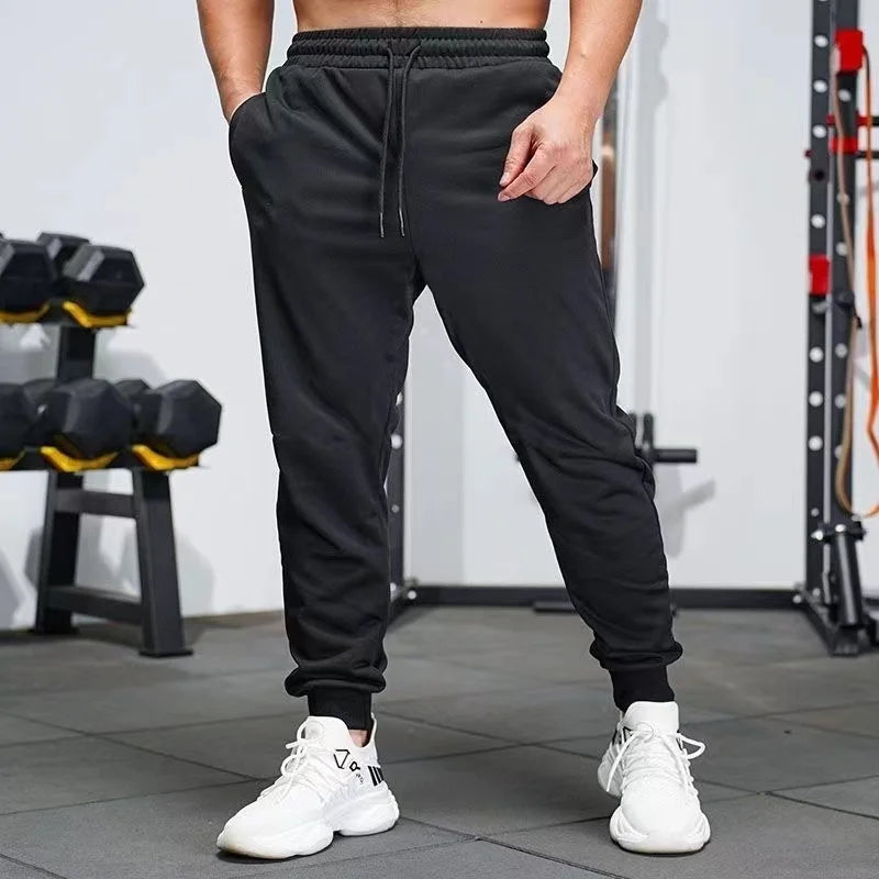 Unisex Fleece Sweatpants Casual Joggers Elastic Waist Running Winter Pants
