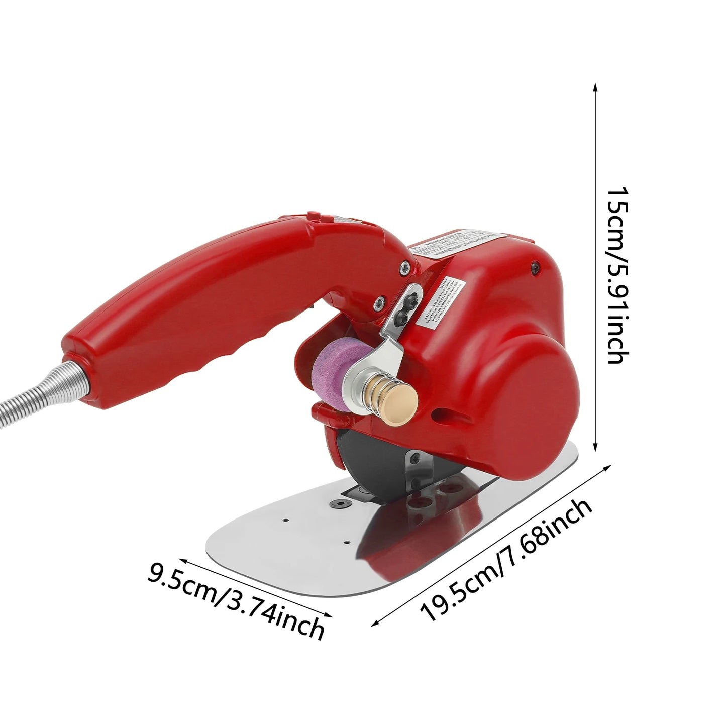 245W Electric Fabric Cutter With Speed Adjustable Fabric Cutting Machine