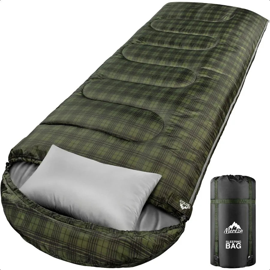 Zero Degree Winter Cotton Sleeping Bag For Adults Pillow