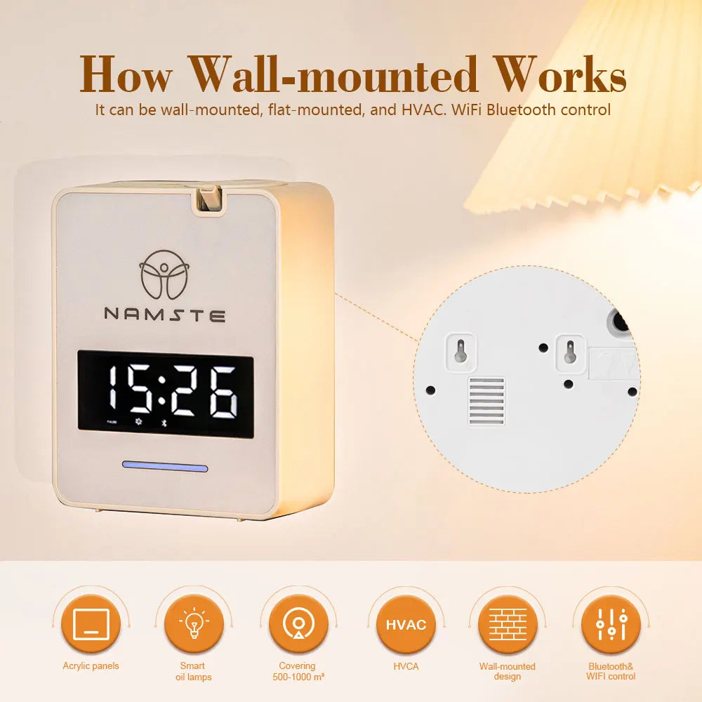 Namste WiFi Bluetooth Aromatherapy Diffuser Air Purifier 300ml for Home HVAC