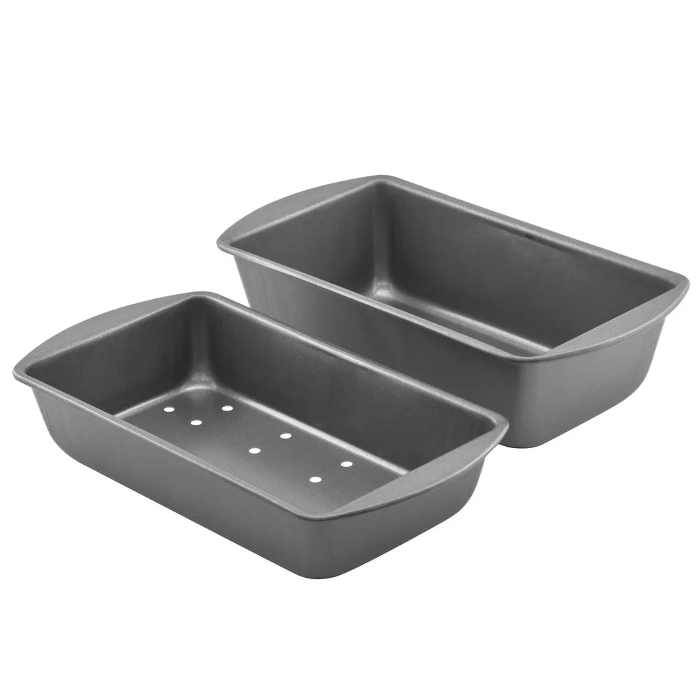 Nonstick Meatloaf Pan With Draining Insert Versatile Loaf Pan For Breads And Cakes Easy Cleanup Durable Steel